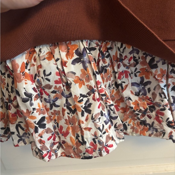 Anthropologie Brown Floral Blouse - Picture 3 of 3